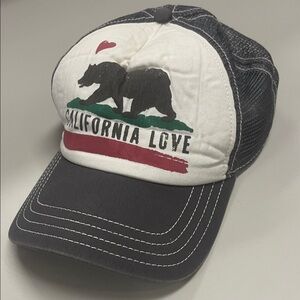 Brooklyn Hat Co Brand California Love Bear Graphic Trucker Hat